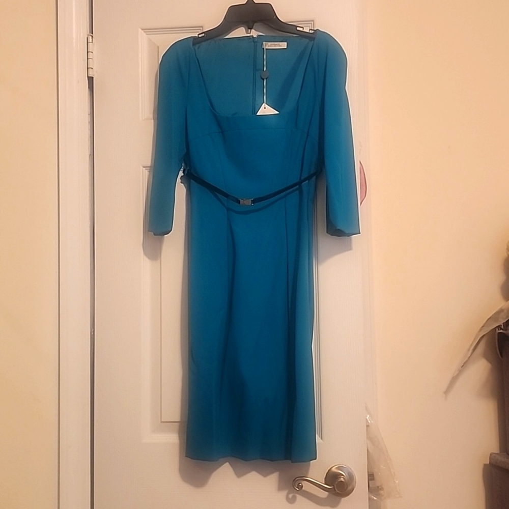 Versace Collection midi belted dress size 42 (fits 38-40,i.e. 2-4),new with tags